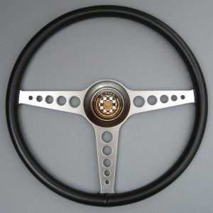Jaguar E Type Leather Steering Wheel, Jaguar LWE Steering wheel, Competition e-type leather steering wheel